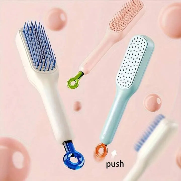 Self Cleaning Hair Brush and Comb