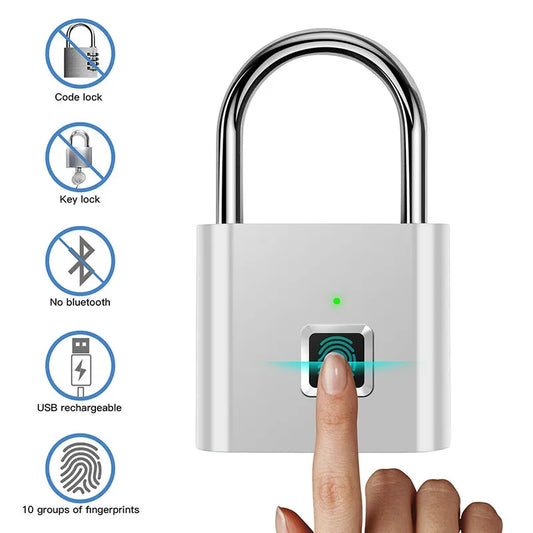 Portable Anti-Theft USB Charge Fingerprint Lock