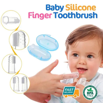 Pack Of 3 Silicone Finger Toothbrush for Kids MD