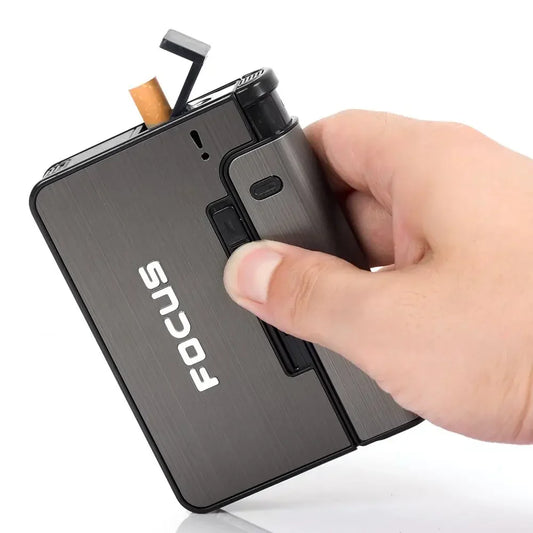 Auto Ejection Cigarette and Lighter Case