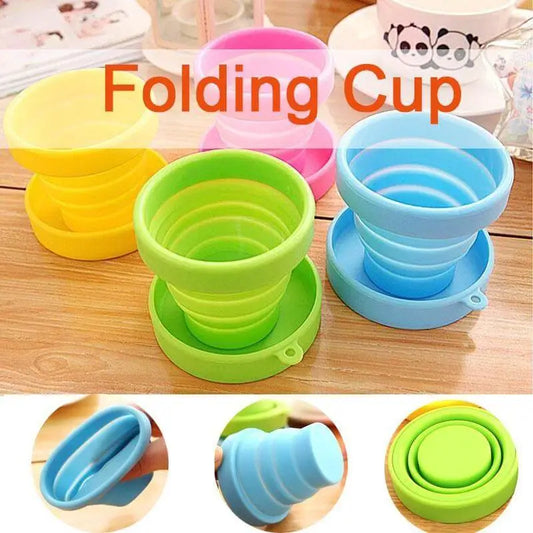 Portable Silicon Foldable Cup/Glass Retractable Folding Cup DP