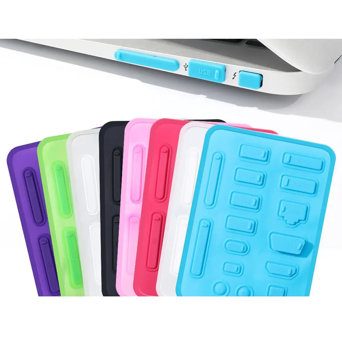 Colorful Silicone Anti Dust Plug for Laptop Ports DP