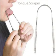 Tongue Cleaner Scraper Bacteria Inhibiting, Non-synthetic Grip Serializable DP