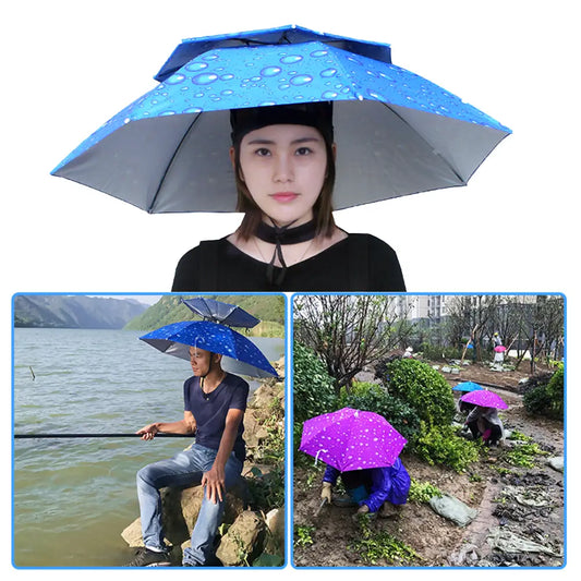 Portable Rain Umbrella Hat