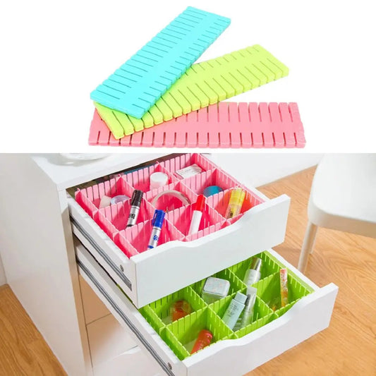 Adjustable Stretchable Interlocking Plastic Drawer Divider DP