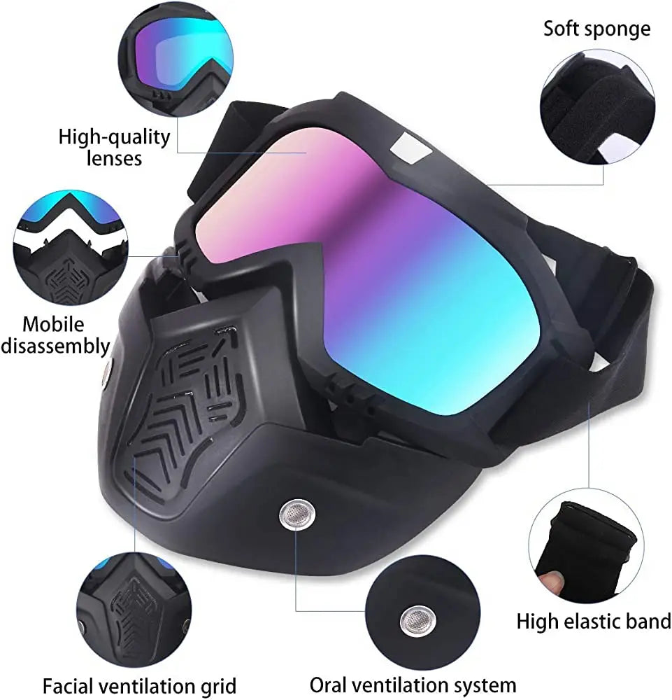 Face Helmet Mask for Bikers