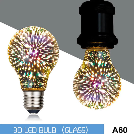 3D Fireworks LED Light Bulb