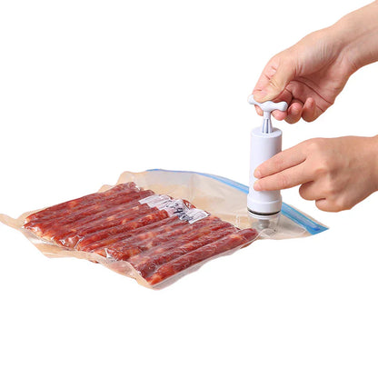 Manual Vacuum Sealing Pump With 11PCS Vacuum Sealed Bags DP