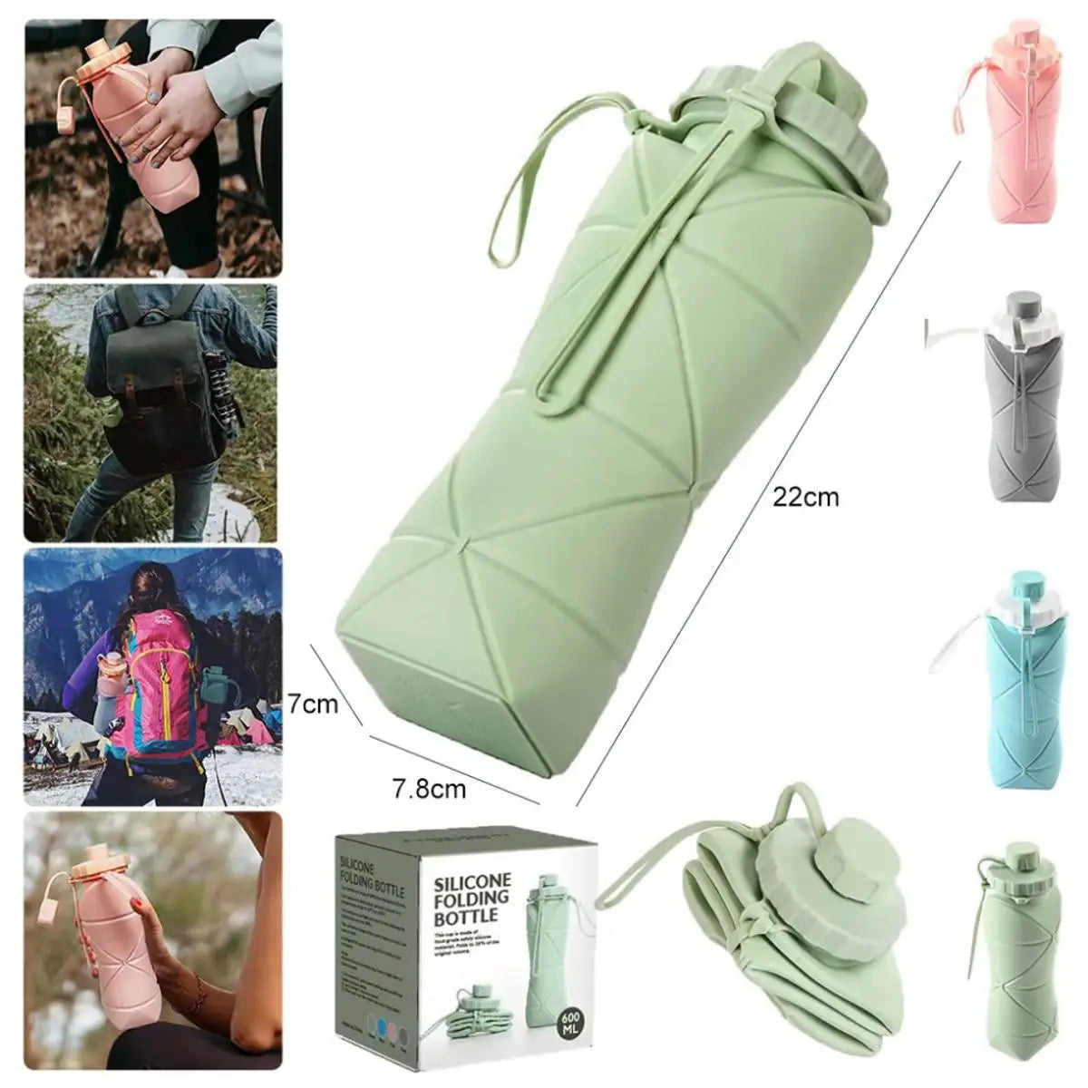 Silicone Foldable Water Bottle DP