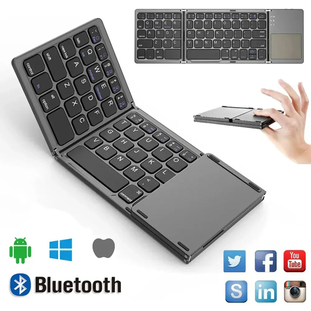 Mini Wireless Foldable Keyboard