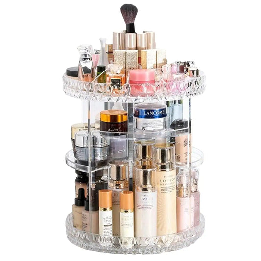 360 Degree Rotating Makeup Storage Rack and Organizer DP