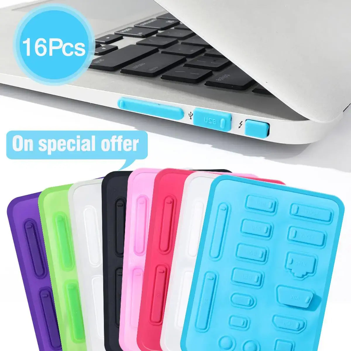 Colorful Silicone Anti Dust Plug for Laptop Ports DP