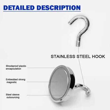 2PCS Strong Magnetic Hooks Heavy Duty Magnet Holder DP