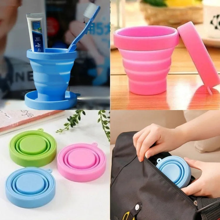 Portable Silicon Foldable Cup/Glass Retractable Folding Cup DP