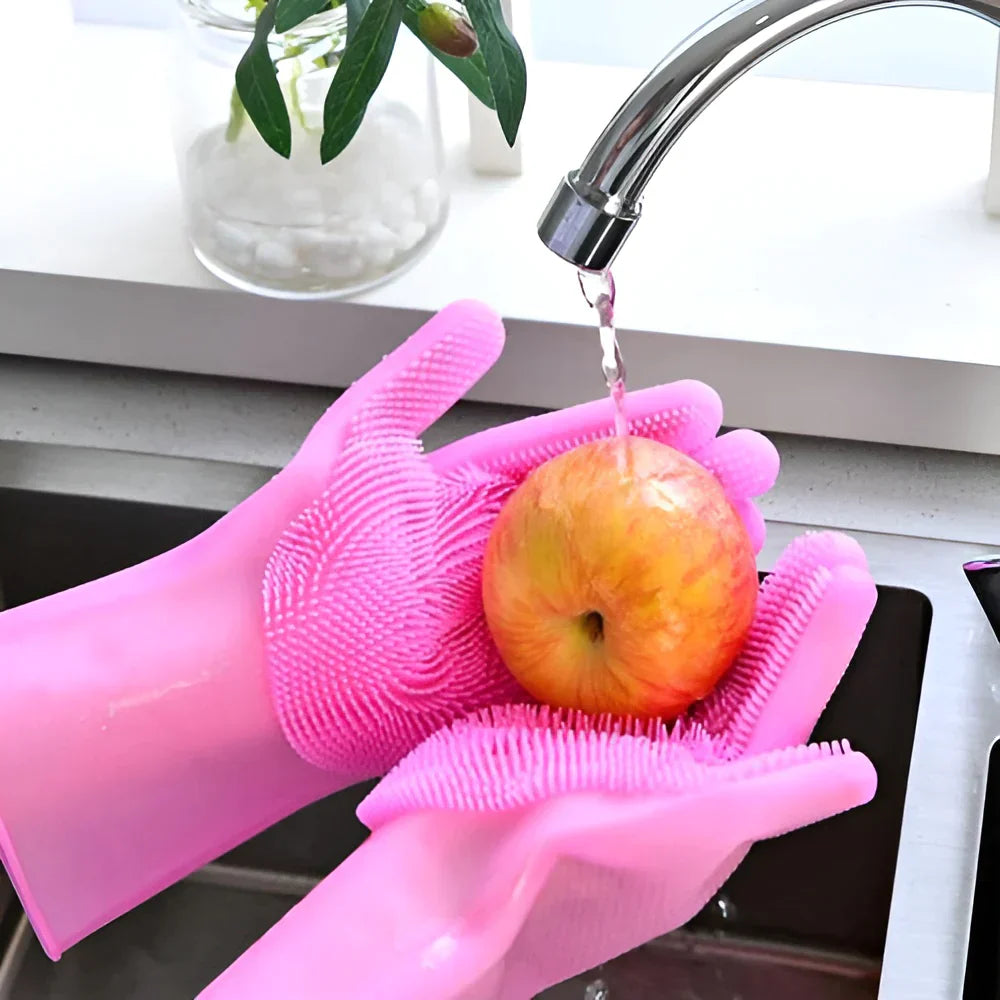 Multipurpose Cleaning Gloves Magic Silicone Rubber ZD