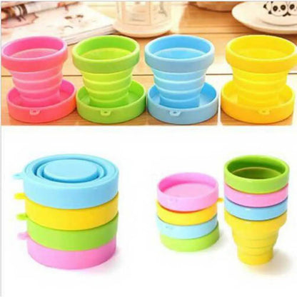 Portable Silicon Foldable Cup/Glass Retractable Folding Cup DP