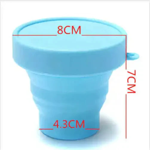 Portable Silicon Foldable Cup/Glass Retractable Folding Cup DP