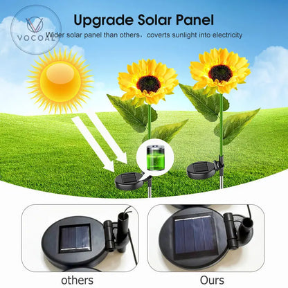 Rechargeable LED Solar Flowers Lights DP