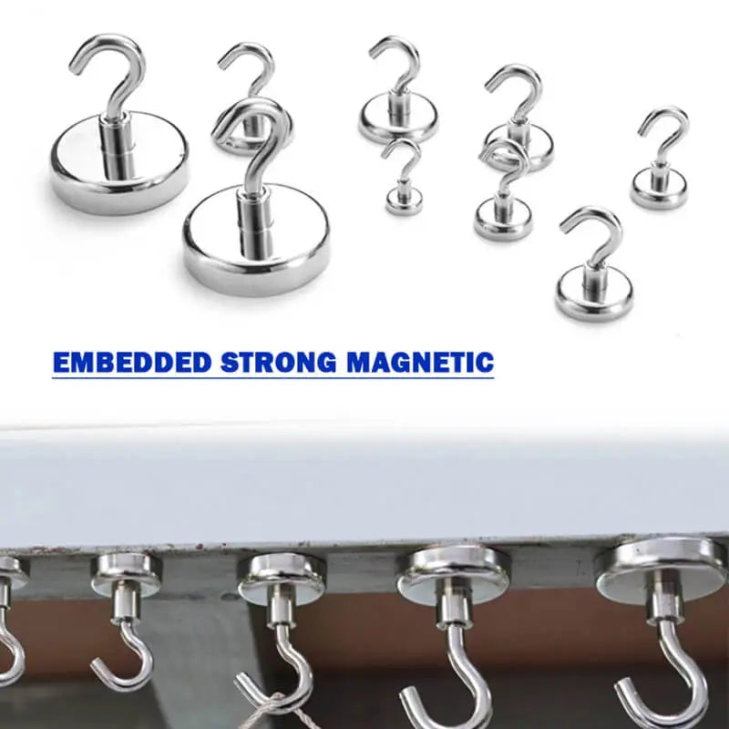 2PCS Strong Magnetic Hooks Heavy Duty Magnet Holder DP